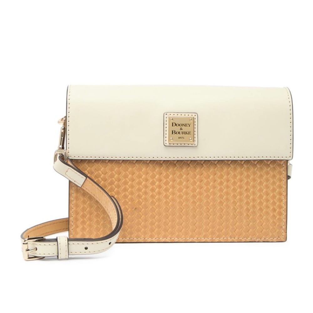 Dooney & Bourke Bone East/West Flap Crossbody